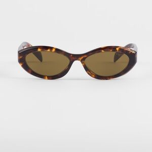 Prada tortoise oval sunglasses symbole